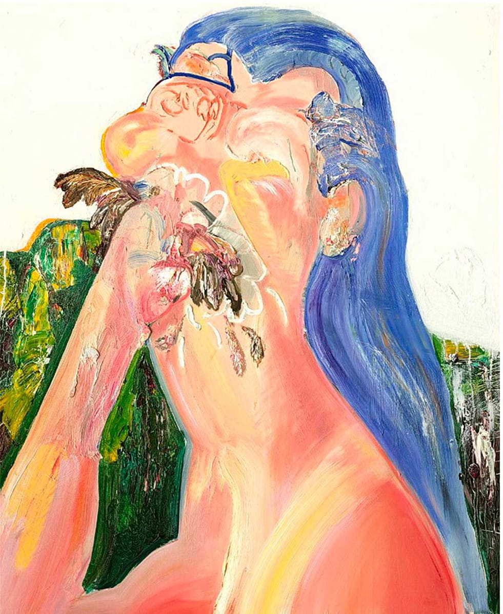 Juan Becú. La devoradora de Canarios. 107 x 87 cm, oil on canvas, 2014